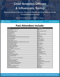 CAOI Spring Sample Attendee List Cover